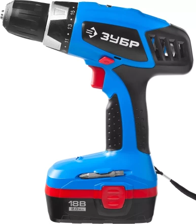 Дрель-шуруповерт 2 АКБ ЗДА-18-2 КИН20 серия ПРОФЕССИОНАЛ купить в Челябинске