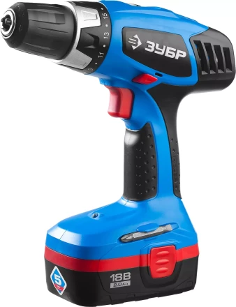Дрель-шуруповерт 2 АКБ ЗДА-18-2 КИН20 серия ПРОФЕССИОНАЛ купить в Челябинске