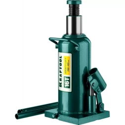 Домкрат гидравлический бутылочный "Kraft-Lift", сварной, 16т, 230-455мм, KRAFTOOL 43462-16 43462-16_z01