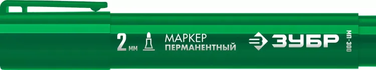 ЗУБР МП-300 зеленый, 2 мм перманентный маркер (06322-4) купить в Челябинске