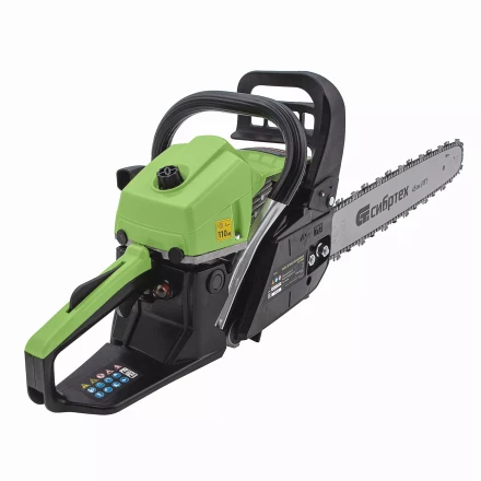 Пила цепная бензиновая Сибртех БП-5245 95209, 52 см3, шина 45 см, шаг 0.325, паз 1,5 мм, 72 звена купить в Челябинске