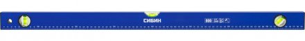 Уровень СИБИН коробчатый, 3 противоударных ампулы, измерительная линейка, 80см 34605-080 купить в Челябинске