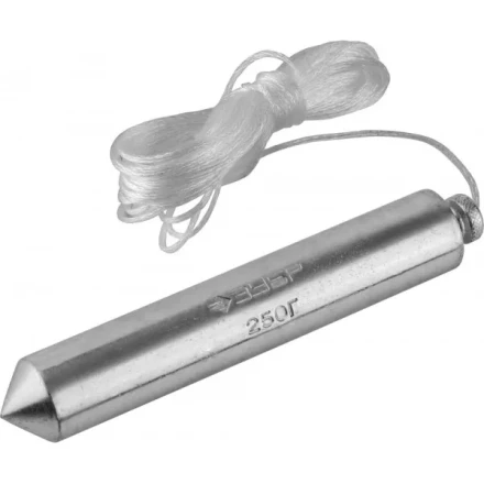 Отвес ЗУБР &quot;МАСТЕР&quot; строительный со шнуром, в пластиковом контейнере, 300 г 0636-300_z01 купить в Челябинске