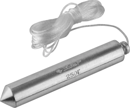 Отвес ЗУБР &quot;МАСТЕР&quot; строительный со шнуром, в пластиковом контейнере, 300 г 0636-300_z01 купить в Челябинске