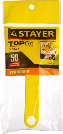 Скребок STAYER &quot;STANDARD&quot;, пластмассовый корпус, 50мм 0851_z01 купить в Челябинске