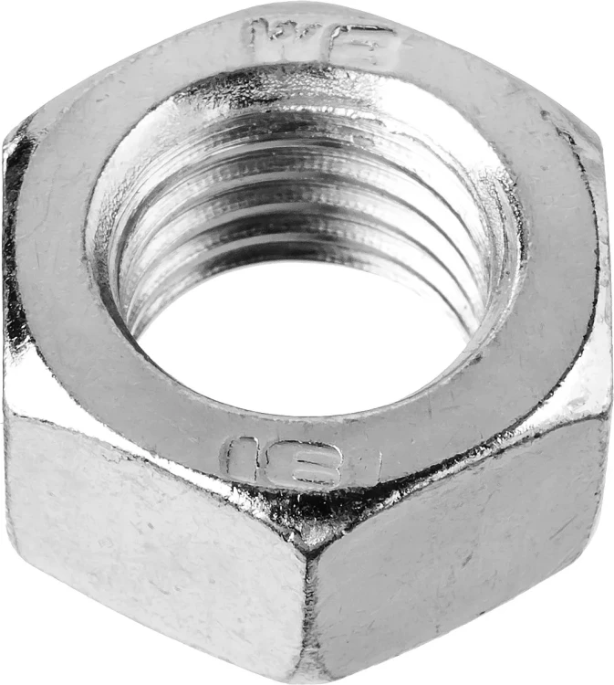 Гайка ГОСТ 5927-70, M16, 2 шт, кл. пр. 6, оцинкованная, ЗУБР 303556-16 купить в Челябинске