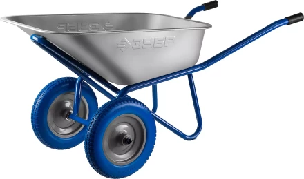 Тачка ЗУБР &quot;ПРОФЕССИОНАЛ&quot; строительная двухколесная, 110л, грузоподъемность 240 кг 39911_z01 купить в Челябинске