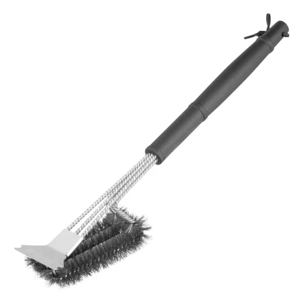 Щетка для чистки гриля 46,5 см, 2 в 1 (щетка, скребок), Camping// Palisad 69702 купить в Челябинске