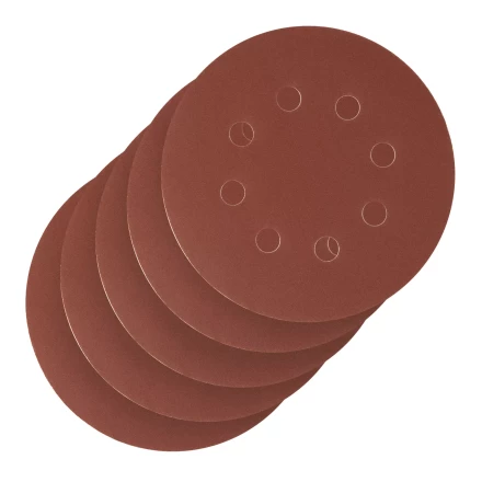 Круг абразивный на ворсовой подложке под &quot;липучку&quot;, перфорированный, P 320, 125 мм, 5 шт Сибртех 738137 купить в Челябинске