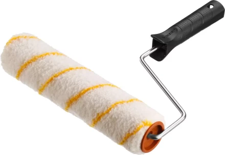 Валик малярный ЗУБР &quot;ОПТИМА -ГИРПАИНТ&quot;, все виды ЛКМ, для ровных поверхностей, полиэстр, ворс 12 мм, бюгель 6 мм, 40х180мм 03516-18 купить в Челябинске