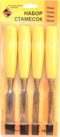 Набор стамесок 10,12,16,20 мм 4 штуки блистер Энкор 10401 купить в Челябинске