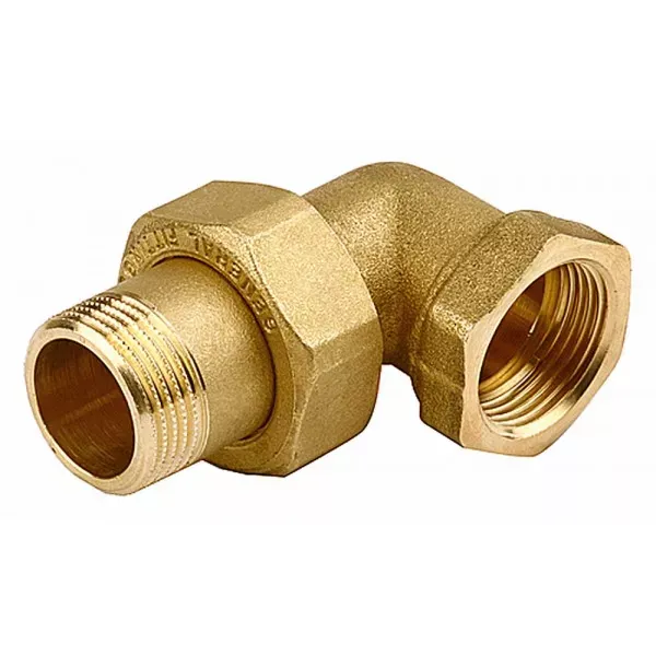 Соединитель GENERAL FITTINGS угловой с накидной гайкой, латунь, г/ш, 1/2" 51035-G/S-1/2 купить в Челябинске