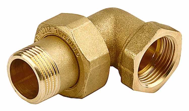 Соединитель GENERAL FITTINGS угловой с накидной гайкой, латунь, г/ш, 1/2" 51035-G/S-1/2 купить в Челябинске