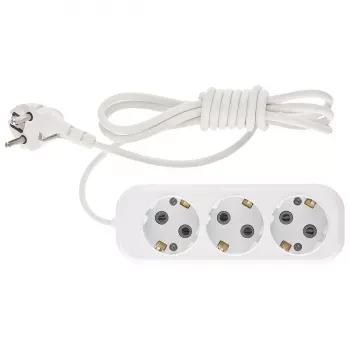 Удлинитель бытовой серия УХз-10-302, с заземлением, 2м, 3 розетки, 10A  Stern 95765 купить в Челябинске