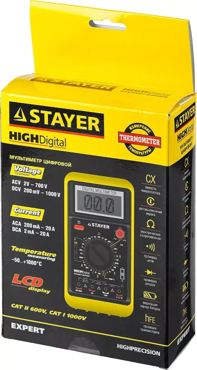 Мультиметр STAYER "EXPERT" HIGHDigital цифровой 45320-T купить в Челябинске