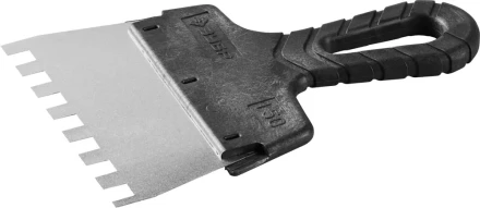 Шпатель ЗУБР &quot;МАСТЕР&quot; ФАСАДНЫЙ, нержавеющее полотно, 150мм, зуб 10х10мм 10078-15-10 купить в Челябинске