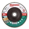 Круг Лепестковый Торцевой (КЛТ) HAMMER КЛТ 1 Ф180х22 Р40 213-030 купить в Челябинске