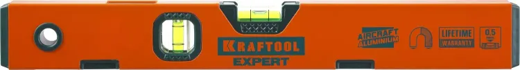 Уровень KRAFTOOL "PROKRAFT-M" коробч. магнит., 2 ампулы, 0,5 мм/м, 400мм 34712-040_z01 купить в Челябинске
