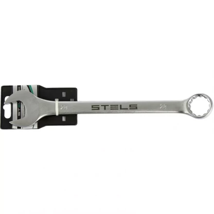 Ключ комбинированный 28 мм CrV матовый хром STELS 15229 купить в Челябинске