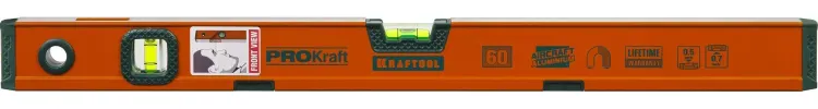 Уровень KRAFTOOL "KRAFT-MAX" магнитный, особо усилен, 2 ампулы, 2 фрезерованные базовые поверхности, 60см 34575-060 купить в Челябинске