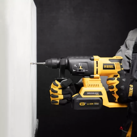 Бур по бетону Denzel, 6 x 110 мм, двойная спираль, три пылеотводящие кромки, 705005 купить в Челябинске