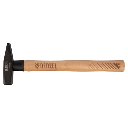 Молоток слесарный, 300 г Denzel, кованый квадратный боек, буковая рукоятка, 10427 купить в Челябинске