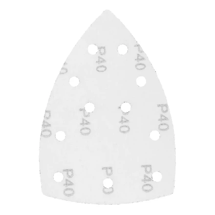 Треугольник абразивный на ворc. подложке под &quot;липучку&quot;, перф., P 40, 150х150х100 мм, 5 шт. Denzel 738577 купить в Челябинске