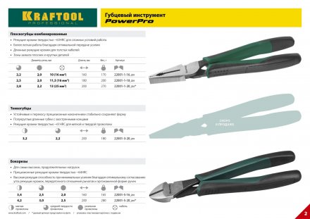 Плоскогубцы KRAFTOOL &quot;PowerPro&quot; комбинированные, CrMo-сталь, покрытие оксидированное с полировкой, 160мм 22001-1-16_z01 купить в Челябинске