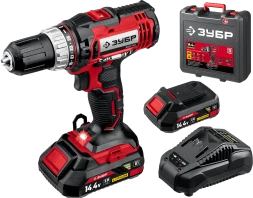 Дрель-шуруповерт, 2 АКБ С1-14 (2 Ач), в кейсе ДШЛ-145-22 серия «МАСТЕР»