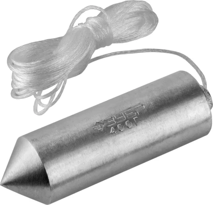 Отвес ЗУБР &quot;МАСТЕР&quot; строительный со шнуром, в пластиковом контейнере, 500 г 0636-480_z01 купить в Челябинске