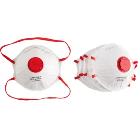 Полумаска фильтрующая STAYER &quot;PROFI&quot; коническая многослойная с клапаном, класс защиты FFP1, 10шт 11110-H10 купить в Челябинске