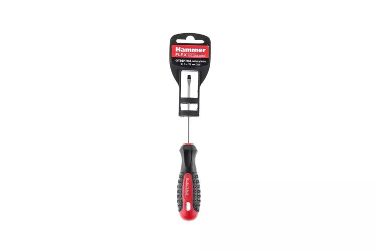 Отвертка HAMMER 601-018 SL-3x75мм купить в Челябинске