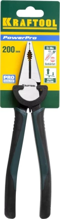 Плоскогубцы KRAFTOOL &quot;PowerPro&quot; комбинированные, CrMo-сталь, покрытие оксидированное с полировкой, 200мм 22001-1-20_z01 купить в Челябинске