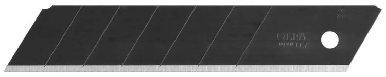 Лезвие OLFA "BLACK MAX" сегментированное, 5шт, 25х126х0,7мм OL-HBB-5B купить в Челябинске