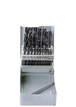 Набор сверл по металлу 1-10 мм (через 0,5 мм + 3,2 и 4,8 мм) HSS 21шт металлический бокс цилиндрический хвостовик SPARTA 723755 купить в Челябинске