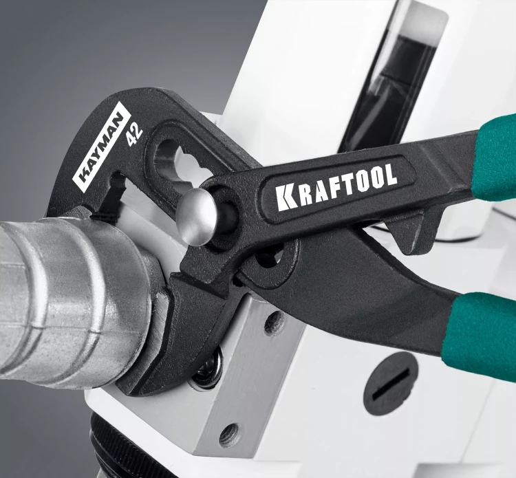 Клещи переставные с быстрой регулировкой KRAFTOOL KAYMAN 22353-18 купить в Челябинске