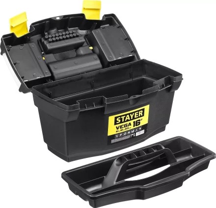 Ящик для инструмента &quot;VEGA-16&quot; пластиковый, STAYER 38105-16_z03 купить в Челябинске