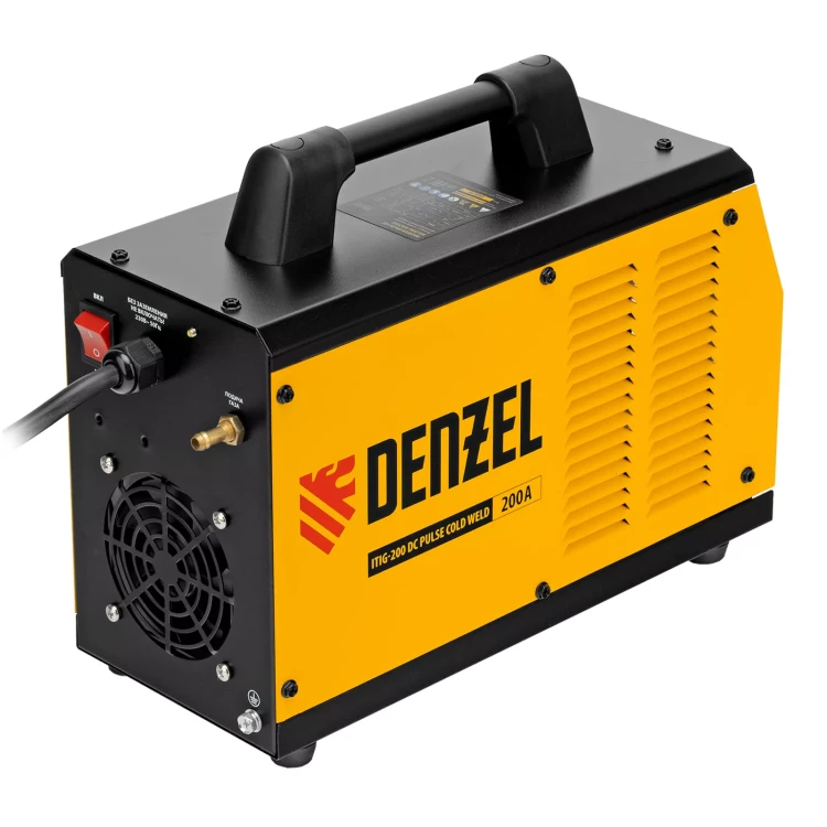Аппарат инвертор. аргонодуговой сварки ITIG-200 DС Pulse Cold Weld, 200 А, ПВ 60%// Denzel 94329 купить в Челябинске