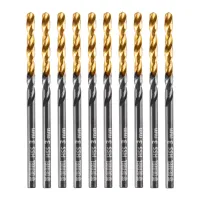 Сверло по металлу, 3 мм, HSS-Tin, Golden Tip, 10 шт. Denzel 717205