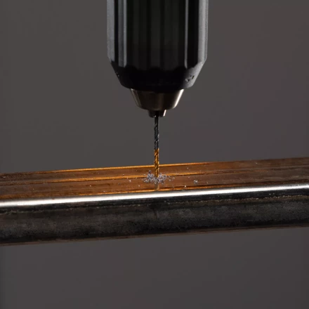 Сверло по металлу, 3 мм, HSS-Tin, Golden Tip, 10 шт. Denzel 717205 купить в Челябинске