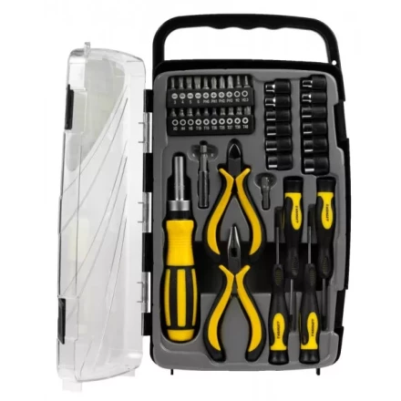 Набор STAYER "MASTER": Отвертка реверсивная с эргономичной ручкой, с насадками, в пластмассовом боксе, 41 предмет 25311-H41 купить в Челябинске