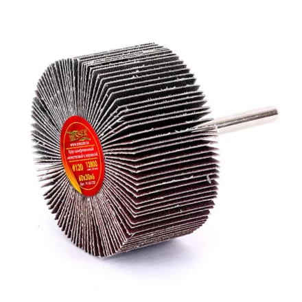 Круг MESSER шлифовальный лепестковый с оправкой (на шпильке) 60х30х6  #120 купить в Челябинске