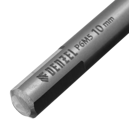 Сверло спиральное по металлу Denzel, 10 х 184 мм, Р6М5, Golden Tip, удлиненное 718263 купить в Челябинске