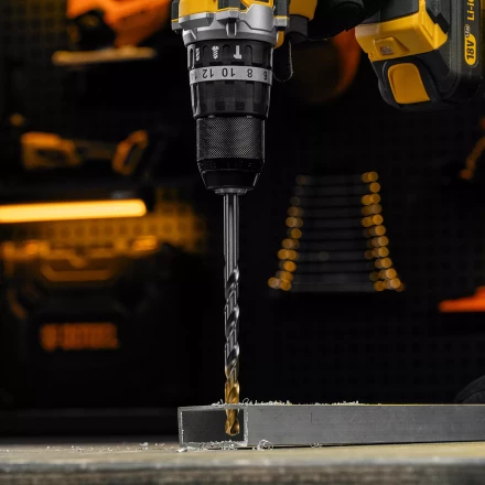 Сверло спиральное по металлу Denzel, 10 х 184 мм, Р6М5, Golden Tip, удлиненное 718263 купить в Челябинске