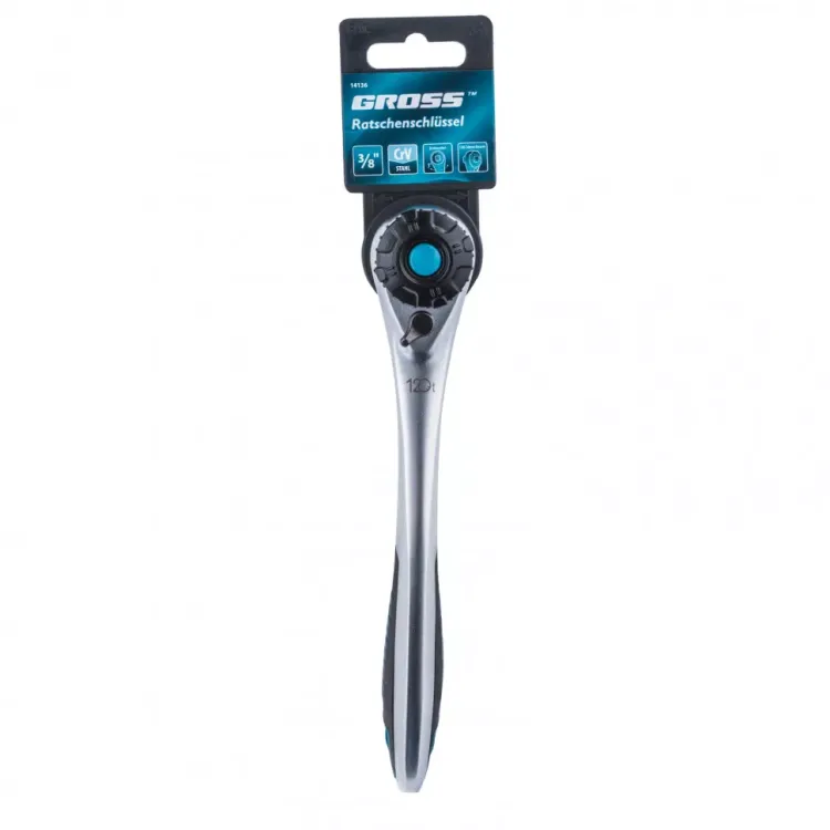 Ключ трещоточный 120 зубьев 3/8" Gross 14136 купить в Челябинске