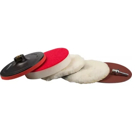 Набор ЗУБР &quot;ЭКСПЕРТ&quot; насадки полировальные для дрели/УШМ, 150мм, 7шт 3591-150-H7 купить в Челябинске