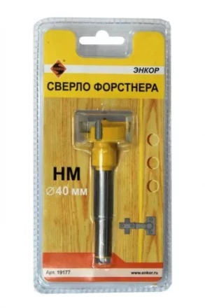 Сверло Форстнера ф40мм НМ 1/6/24 19177 купить в Челябинске