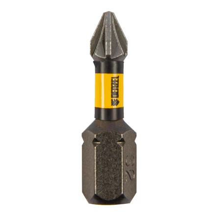 Бита IMPACT, PZ1x25 мм, лазерная обработка шлица, сталь S2, 10 шт., Е 6,3 Denzel 11686 купить в Челябинске