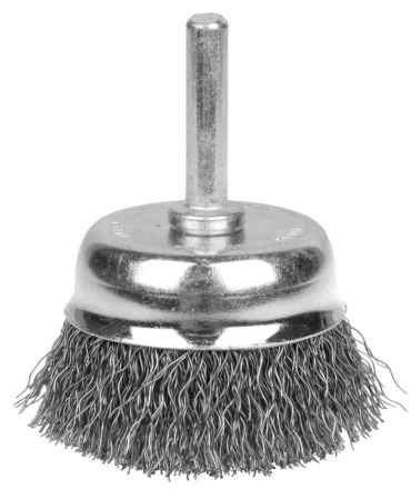 ЗУБР &quot;ЭКСПЕРТ&quot;. Щетка чашечная для дрели, витая стальная проволока 0,3мм, 75мм 35253-075_z01 купить в Челябинске
