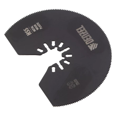 Насадка для МФИ отрезная полукруг Denzel 782301, HSS, по металлу и дереву, 80 мм х 1,2 мм, мелкий зуб купить в Челябинске